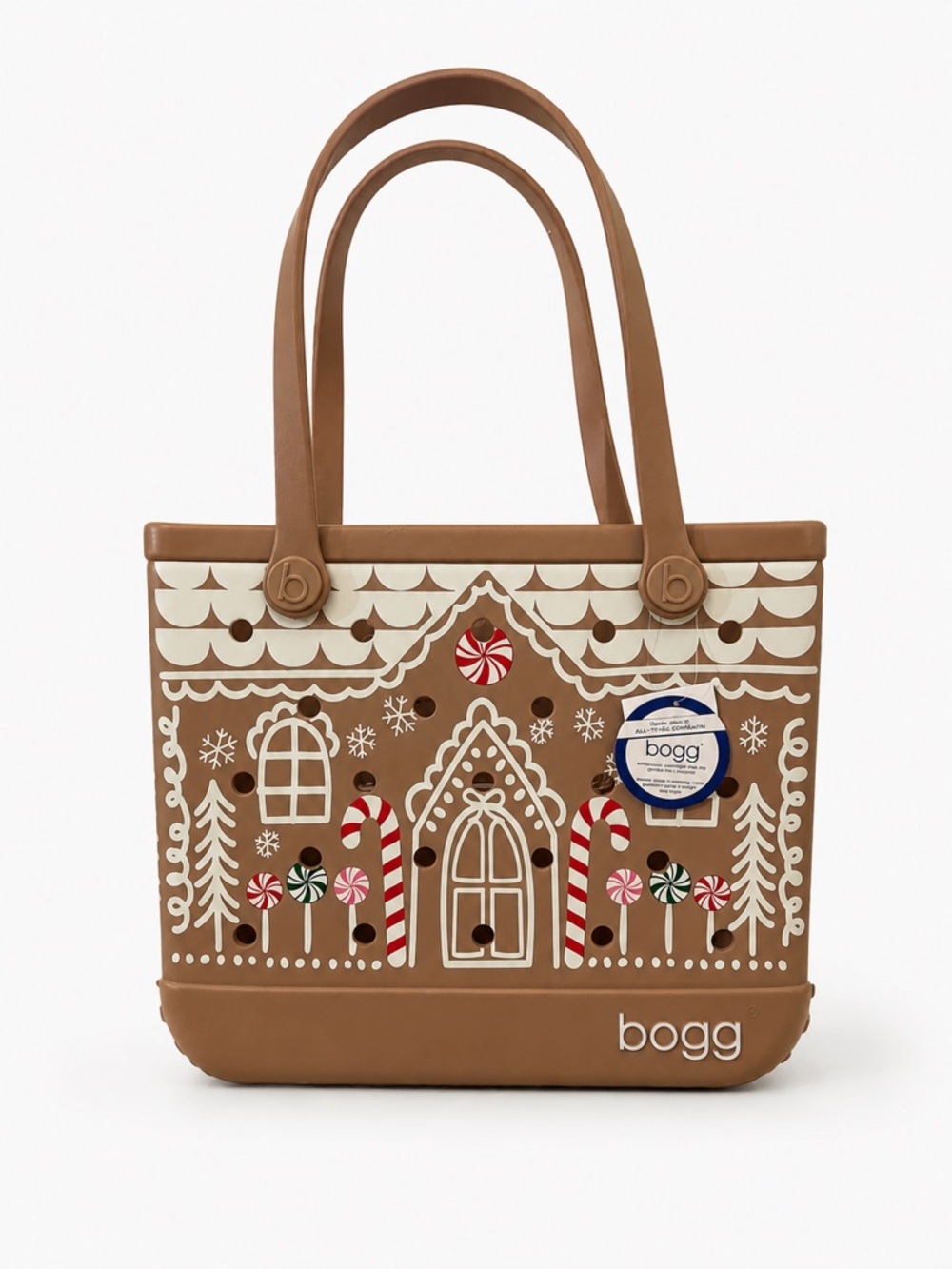BOGG BAG baby limited edition Ginger Spice Gingerbread House Holiday Tote
